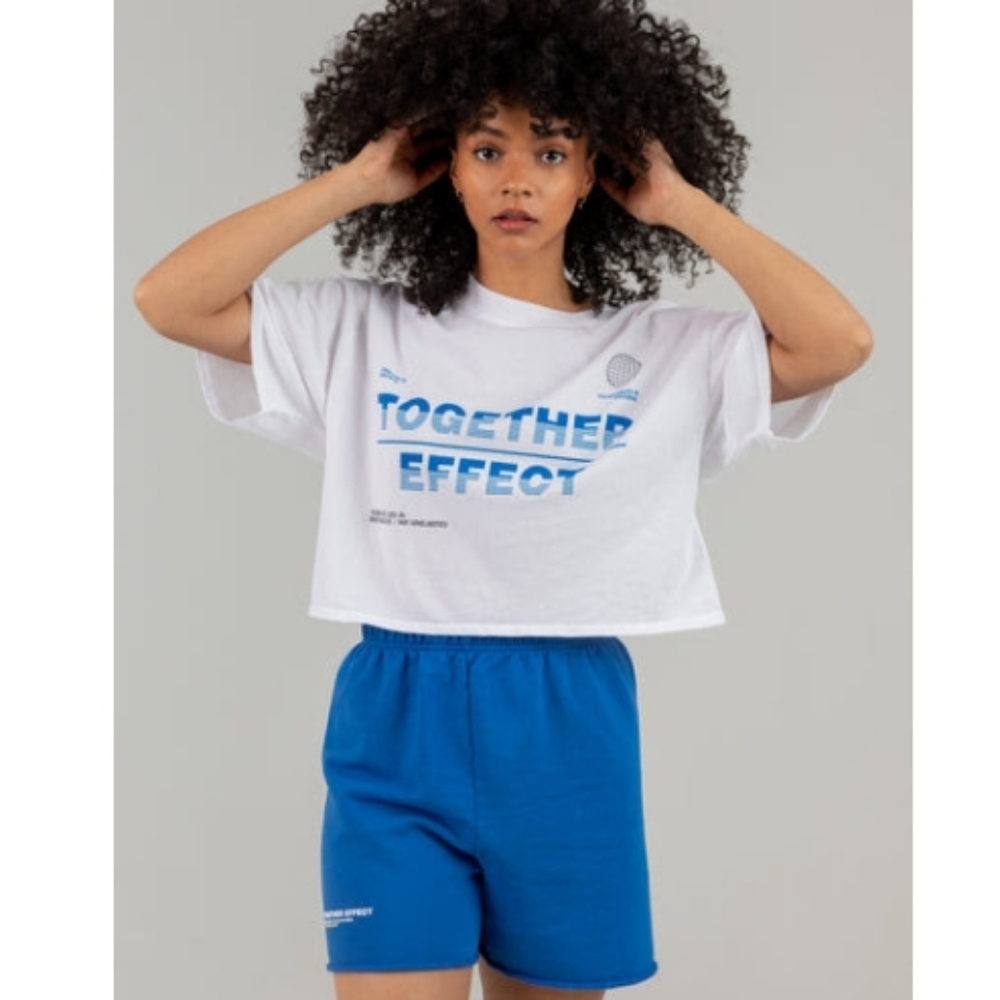Mayfair The Together Effect White Cropped Tee never worn